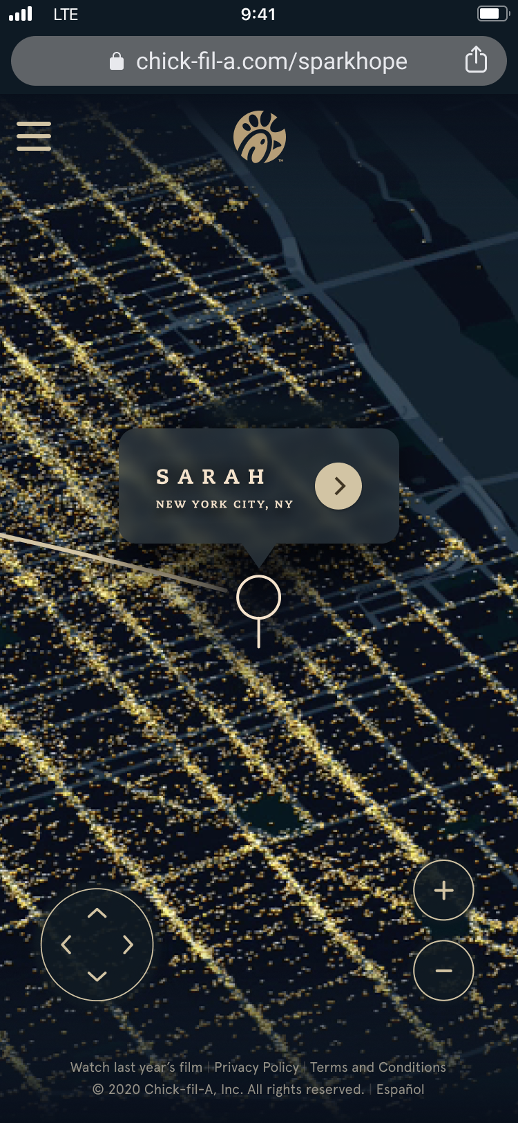 Mobile View — responsive map on iPhone